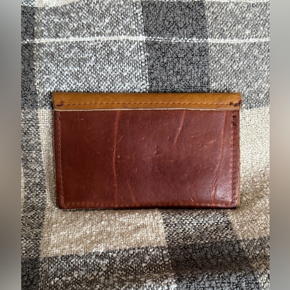 Hand crafted Brown Leather Card Holder Wallet